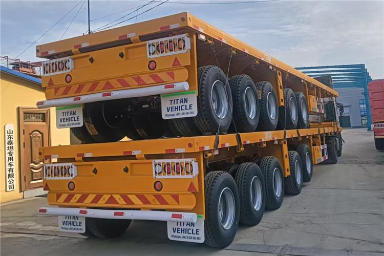 TITAN 5 Axle 13M Flatbed Trailer Price for Sale In Zimbabwe - Bortu puspiekabe/ Platforma: foto 5 TITAN 5 Axle 13M Flatbed Trailer Price for Sale In Zimbabwe - Bortu puspiekabe/ Platforma: foto 5