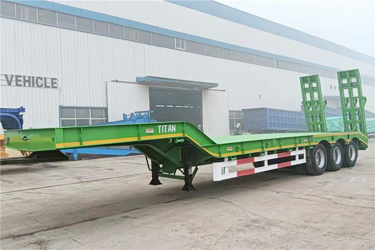 TITAN 80 Ton Equal Width Low Bed Truck Trailer for Sale In Ghana - Puspiekabe zema profila platforma: foto 1 TITAN 80 Ton Equal Width Low Bed Truck Trailer for Sale In Ghana - Puspiekabe zema profila platforma: foto 1