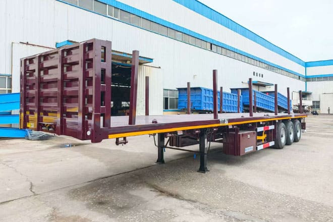 TITAN New 3 Axle Flatbed Trailers for Sale in Malawi - Bortu puspiekabe/ Platforma: foto 3 TITAN New 3 Axle Flatbed Trailers for Sale in Malawi - Bortu puspiekabe/ Platforma: foto 3