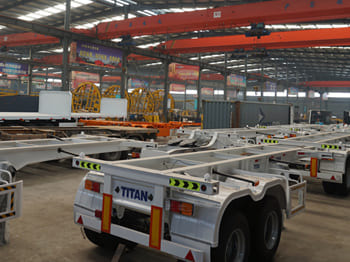 TITAN Shipping Container Trailer for Sale in Ghana - Puspiekabe šasija: foto 3 TITAN Shipping Container Trailer for Sale in Ghana - Puspiekabe šasija: foto 3