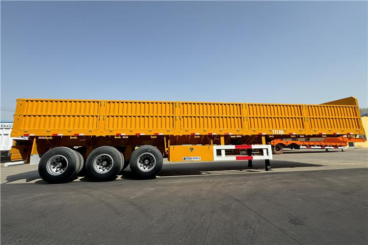 TITAN Tri Axle Side Wall Semi Trailer with 60 Ton Capcaity for Sale In Senegal - Bortu puspiekabe/ Platforma: foto 5 TITAN Tri Axle Side Wall Semi Trailer with 60 Ton Capcaity for Sale In Senegal - Bortu puspiekabe/ Platforma: foto 5