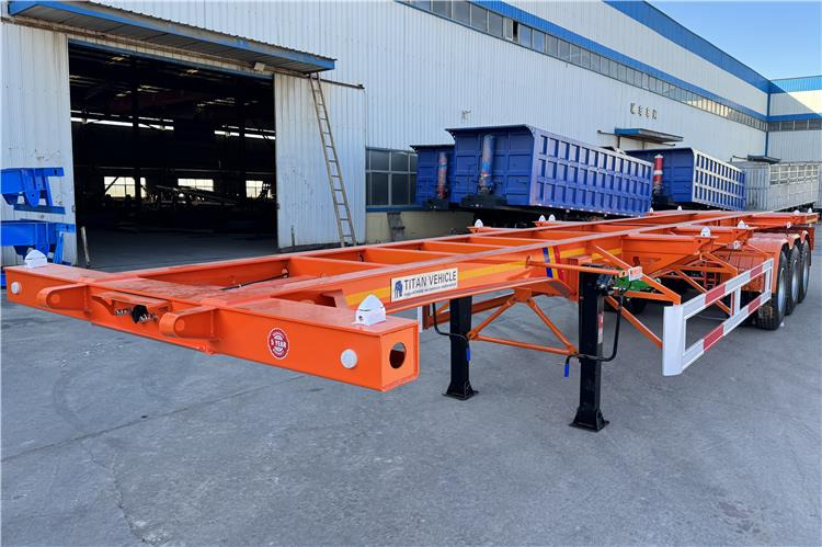 TITAN Tri Axle Skeletal Trailer for Sale In Uganda - Puspiekabe šasija: foto 2 TITAN Tri Axle Skeletal Trailer for Sale In Uganda - Puspiekabe šasija: foto 2