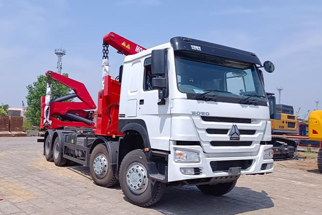 XCMG XCMG Side Loader Truck Container for Sale in Barbados - Konteineru vedējs/ Kravas automašīna ar noņemamā virsbūve: foto 1 XCMG XCMG Side Loader Truck Container for Sale in Barbados - Konteineru vedējs/ Kravas automašīna ar noņemamā virsbūve: foto 1