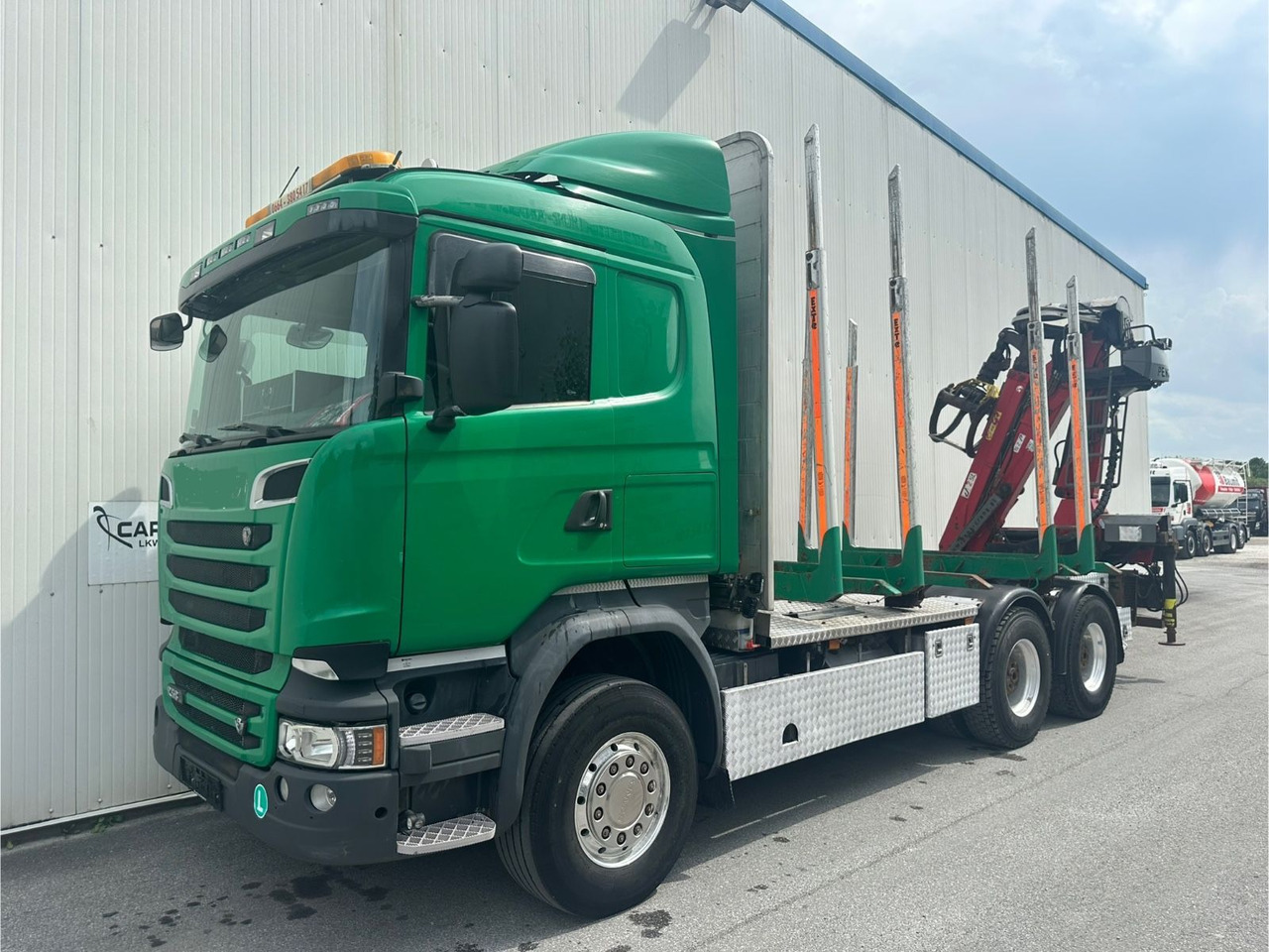 Scania R 580 V8 Penz Kran 2x Telespok - Kokvedējs, Kravas auto ar manipulatoru: foto 1 Scania R 580 V8 Penz Kran 2x Telespok - Kokvedējs, Kravas auto ar manipulatoru: foto 1