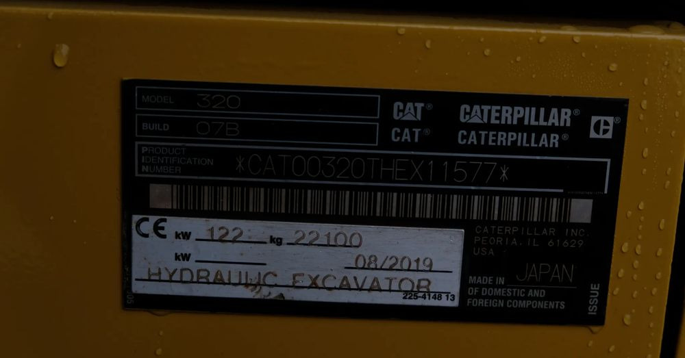 Kāpurķēžu ekskavators Caterpillar 320 2D ADVANSE JAPAN MODEL 2020R: foto 13 Kāpurķēžu ekskavators Caterpillar 320 2D ADVANSE JAPAN MODEL 2020R: foto 13