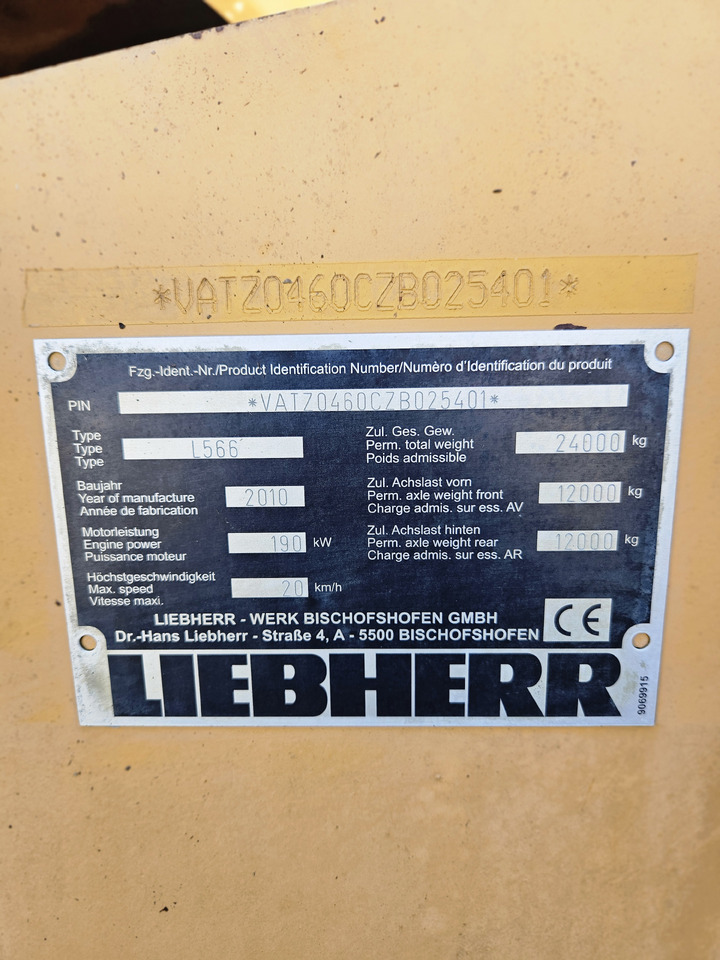LIEBHERR L566 - Riteņu iekrāvējs: foto 5 LIEBHERR L566 - Riteņu iekrāvējs: foto 5