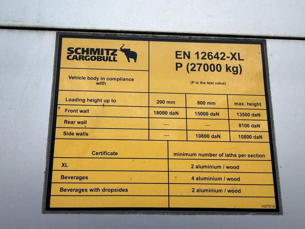 Schimtz Cargobull SCB*S3T*Tautliner - Tenta puspiekabe: foto 5 Schimtz Cargobull SCB*S3T*Tautliner - Tenta puspiekabe: foto 5