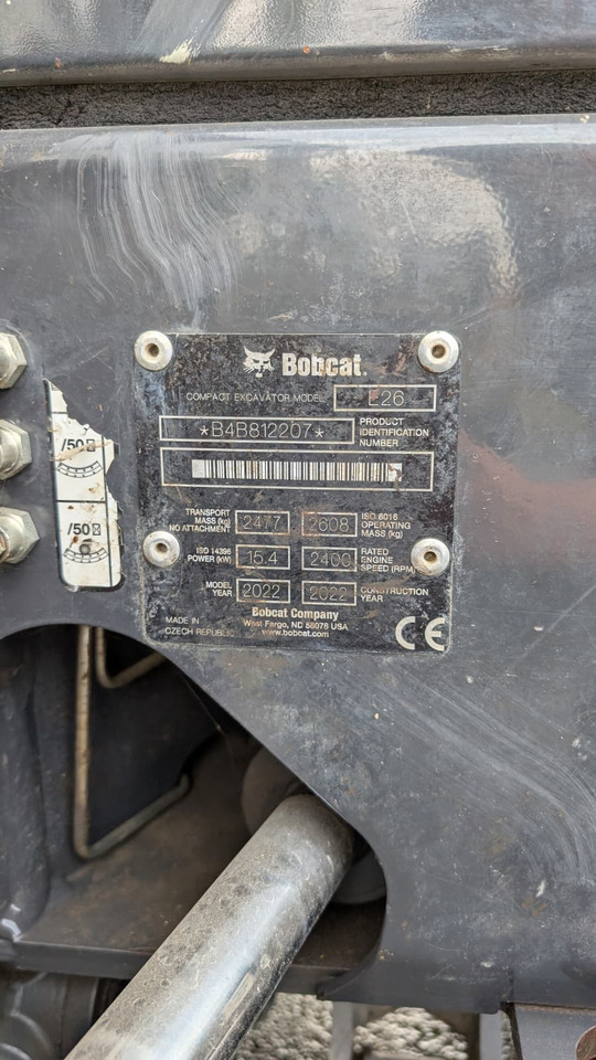 BOBCAT E 26 - Mini-ekskavators: foto 5 BOBCAT E 26 - Mini-ekskavators: foto 5