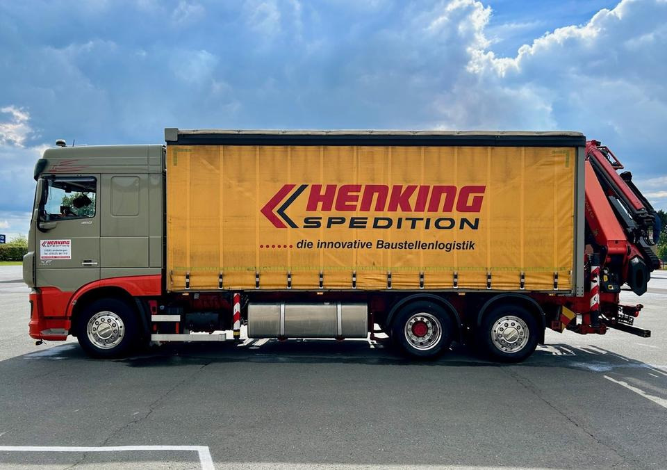 DAF DAF XF 460 FAN + PALFINGER + 16mtr + Lenkachse + EURO 6 - Kravas automašīna ar tentu, Kravas auto ar manipulatoru: foto 3 DAF DAF XF 460 FAN + PALFINGER + 16mtr + Lenkachse + EURO 6 - Kravas automašīna ar tentu, Kravas auto ar manipulatoru: foto 3