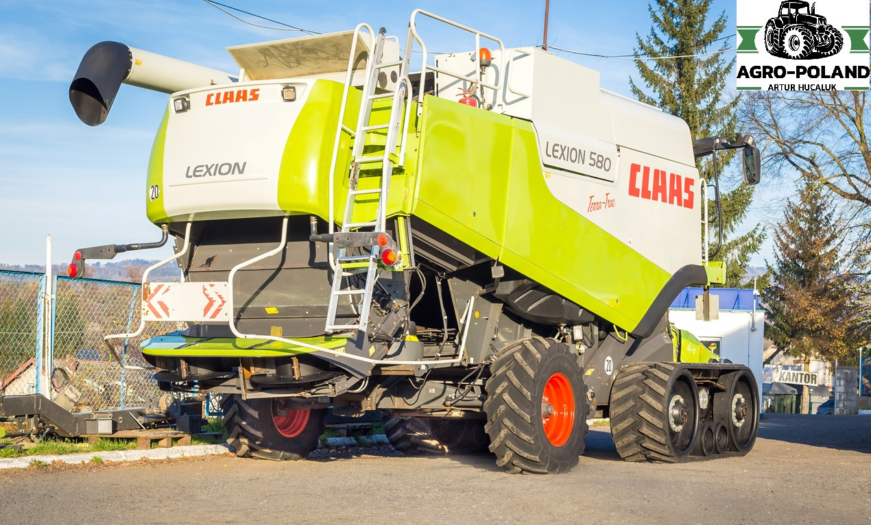 CLAAS LEXION 580 TT - 3326 h - 2008 ROK - QUANTIMETER + VARIO 750 - LASER PILOT - Labības kombains: foto 3 CLAAS LEXION 580 TT - 3326 h - 2008 ROK - QUANTIMETER + VARIO 750 - LASER PILOT - Labības kombains: foto 3