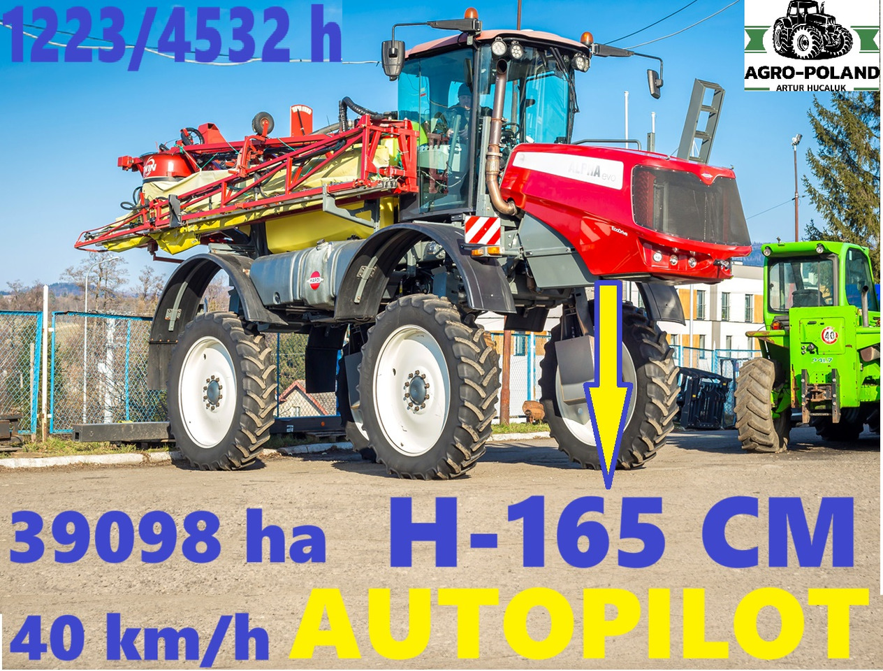 HARDI ALPHA 4100 EVO - 2014 ROK - H-165 CM - 1223 h - AUTOPILOT - 40 km/h - 24 M - Pašgājējmiglotājs: foto 3 HARDI ALPHA 4100 EVO - 2014 ROK - H-165 CM - 1223 h - AUTOPILOT - 40 km/h - 24 M - Pašgājējmiglotājs: foto 3