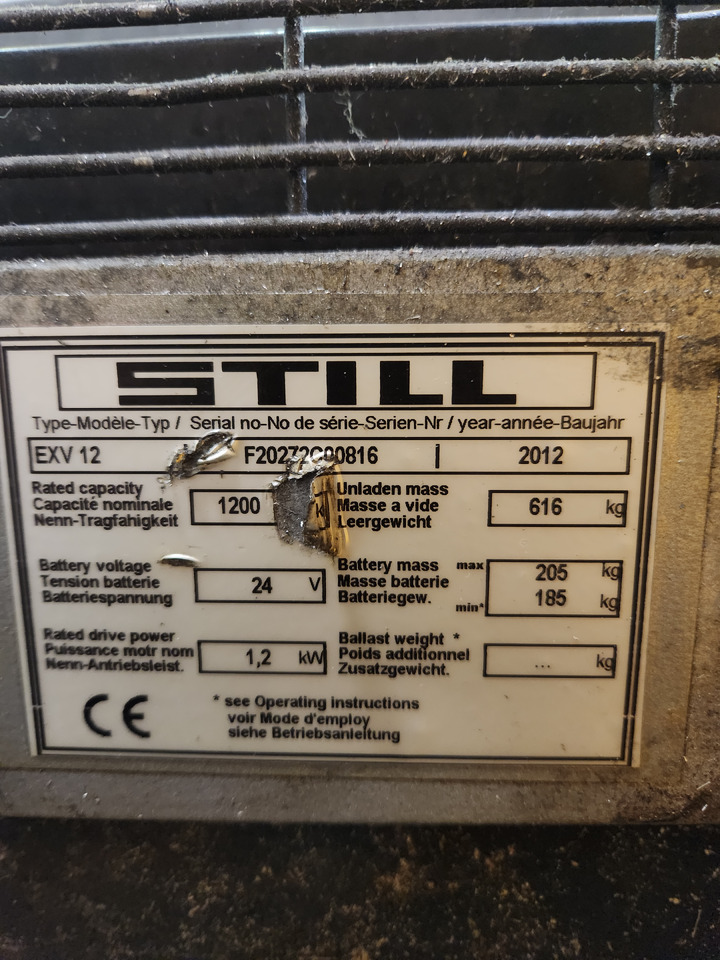 STILL EXV12 - Krautņotājs: foto 4 STILL EXV12 - Krautņotājs: foto 4