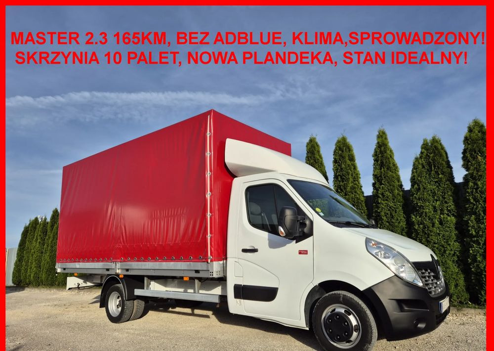 Renault Master 2.3 165KM Bez Adblue Skrzyniowy - Furgons ar tentu: foto 1 Renault Master 2.3 165KM Bez Adblue Skrzyniowy - Furgons ar tentu: foto 1