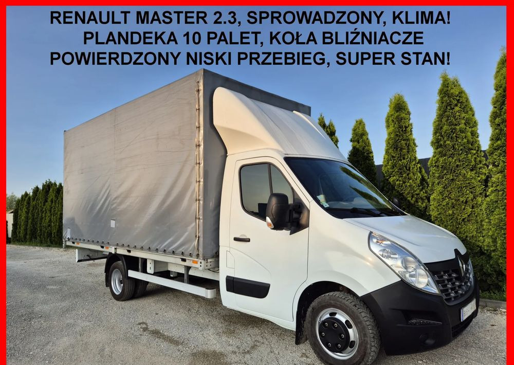 Renault Master 2.3 Plandeka 10 palet Bliźniaki - Automašīna ar kravas platformu: foto 1 Renault Master 2.3 Plandeka 10 palet Bliźniaki - Automašīna ar kravas platformu: foto 1