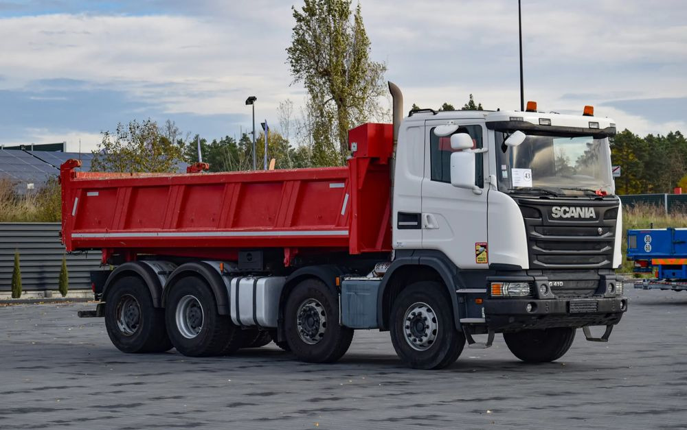 Scania G410 / 8x4 / EURO 6 / WYWROTKA / MELLER KIPPER / HYDROBURTA / AUTOMAT / 2016 / SERWISOWANY / SPROWADZONY - Kravas automašīna pašizgāzējs: foto 3 Scania G410 / 8x4 / EURO 6 / WYWROTKA / MELLER KIPPER / HYDROBURTA / AUTOMAT / 2016 / SERWISOWANY / SPROWADZONY - Kravas automašīna pašizgāzējs: foto 3