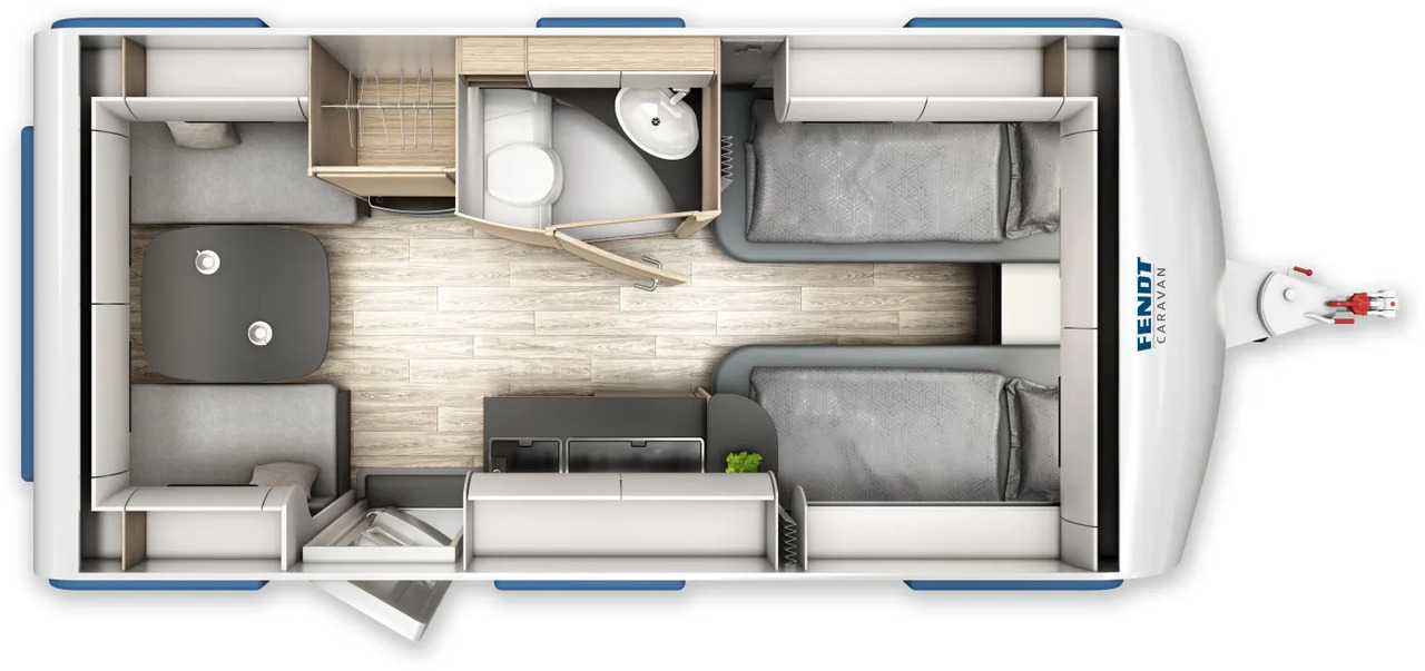 Fendt Apero 465 TG GFK, Dusche, 1.800 KG - Dzīvojamais treileris: foto 2 Fendt Apero 465 TG GFK, Dusche, 1.800 KG - Dzīvojamais treileris: foto 2