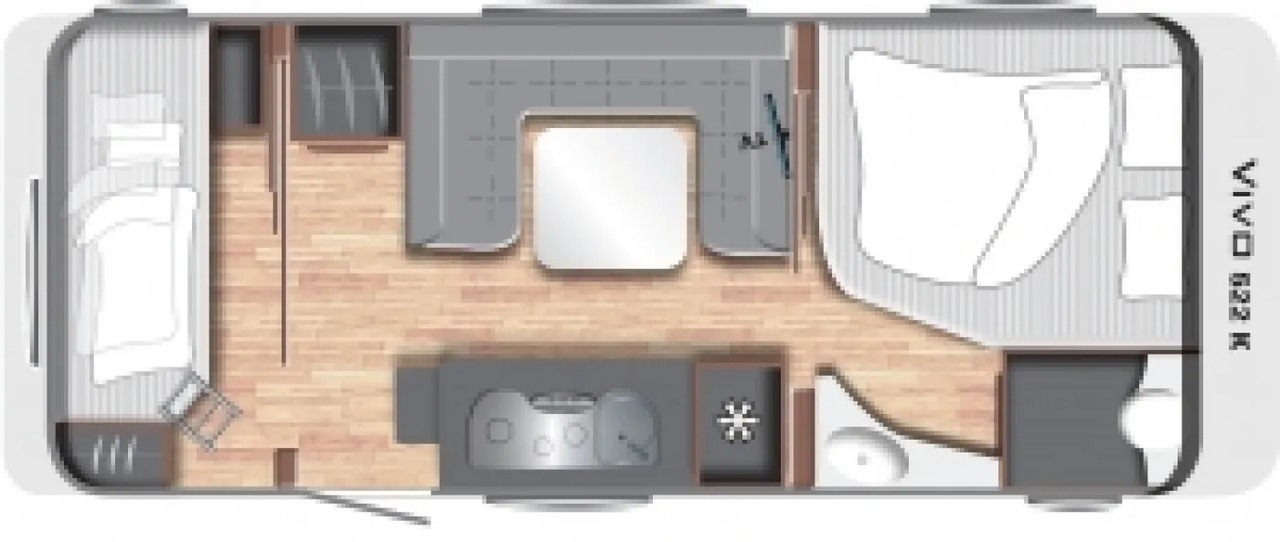 Wohnwagen LMC Vivo 522 K - Dzīvojamais treileris: foto 2 Wohnwagen LMC Vivo 522 K - Dzīvojamais treileris: foto 2