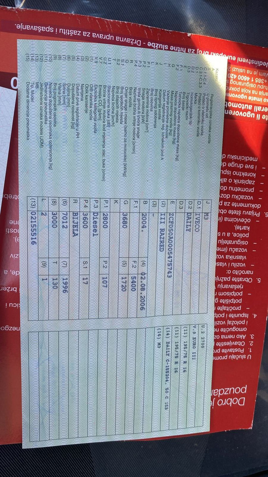 Iveco, 2004 god. - Mikroautobuss, Pasažieru furgons: foto 3 Iveco, 2004 god. - Mikroautobuss, Pasažieru furgons: foto 3