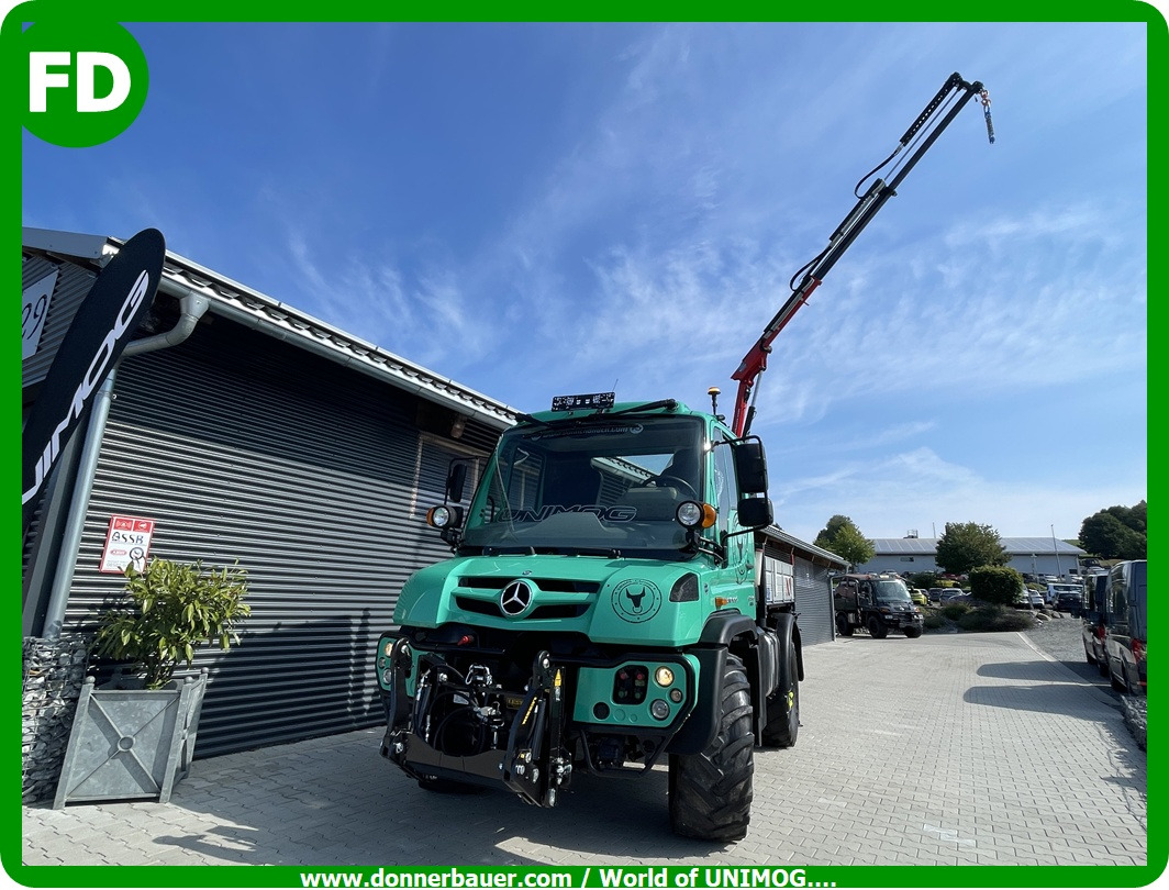 Unimog U318 - UHN mit Ladekran und Forstgreifer , Traumzustand - Kravas auto ar manipulatoru: foto 1 Unimog U318 - UHN mit Ladekran und Forstgreifer , Traumzustand - Kravas auto ar manipulatoru: foto 1
