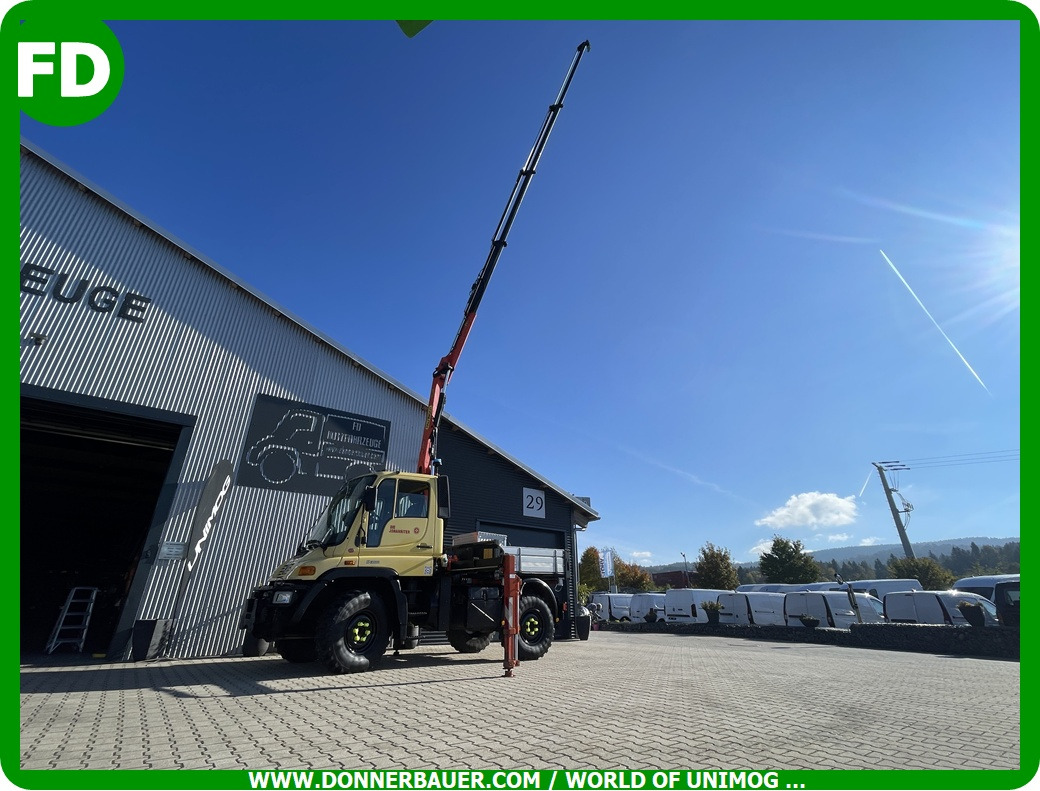 Unimog Unimog U300 mit Mega Kran , erst 28 Tkm - Kravas auto ar manipulatoru: foto 1 Unimog Unimog U300 mit Mega Kran , erst 28 Tkm - Kravas auto ar manipulatoru: foto 1