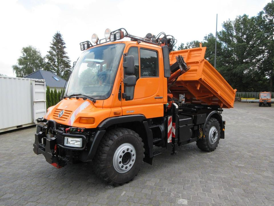 Unimog U 400 Drei-Seiten-Kipp/ Kran Atlas 65.2, Klima, - Kravas automašīna pašizgāzējs: foto 1 Unimog U 400 Drei-Seiten-Kipp/ Kran Atlas 65.2, Klima, - Kravas automašīna pašizgāzējs: foto 1