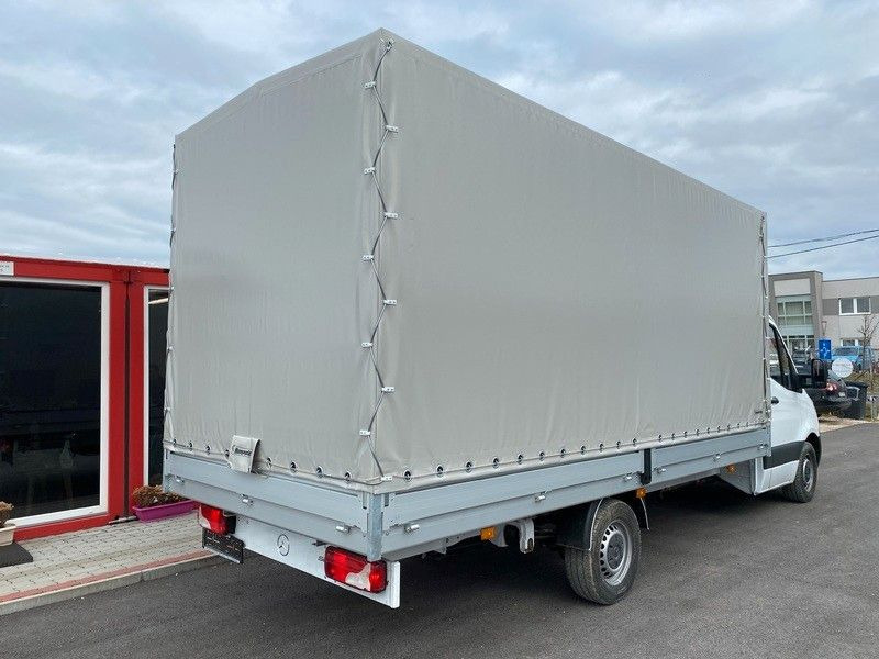 Mercedes-Benz Sprinter 317 PRITSCHE+PLANE - Furgons ar tentu: foto 1 Mercedes-Benz Sprinter 317 PRITSCHE+PLANE - Furgons ar tentu: foto 1