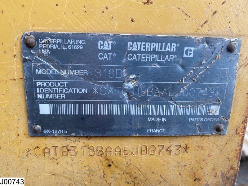 Caterpillar 318 B 86 KW, Crawler Excavator - Kāpurķēžu ekskavators: foto 3 Caterpillar 318 B 86 KW, Crawler Excavator - Kāpurķēžu ekskavators: foto 3