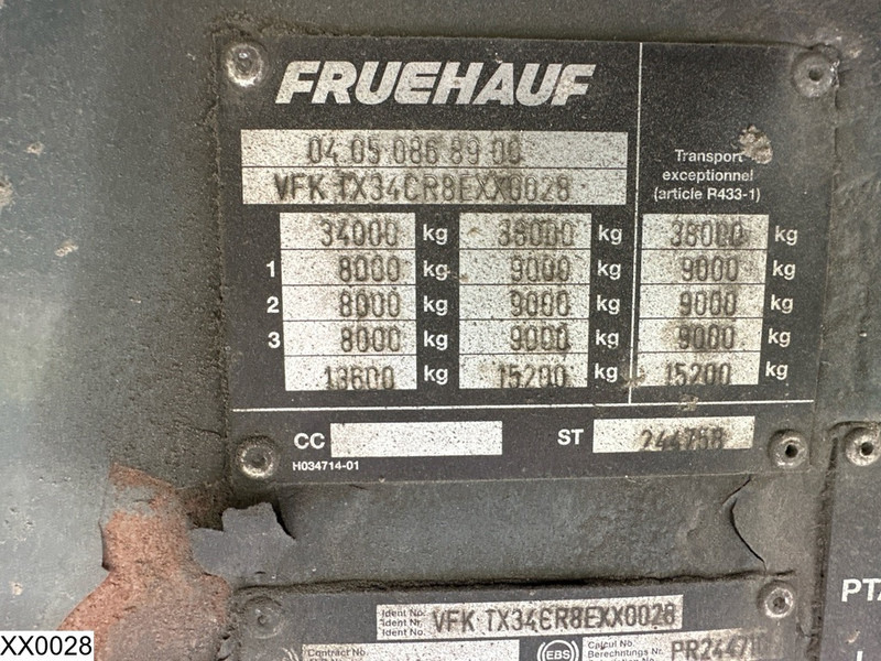 Fruehauf Tautliner - Tenta puspiekabe: foto 4 Fruehauf Tautliner - Tenta puspiekabe: foto 4