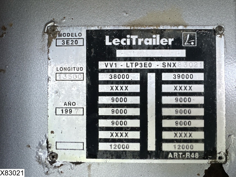 Lecitrailer gesloten bak līzingu Lecitrailer gesloten bak: foto 9