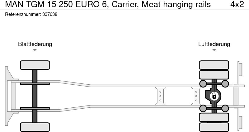 Kravas automašīna refrižerators MAN TGM 15 250 EURO 6, Carrier, Meat hanging rails: foto 16 Kravas automašīna refrižerators MAN TGM 15 250 EURO 6, Carrier, Meat hanging rails: foto 16