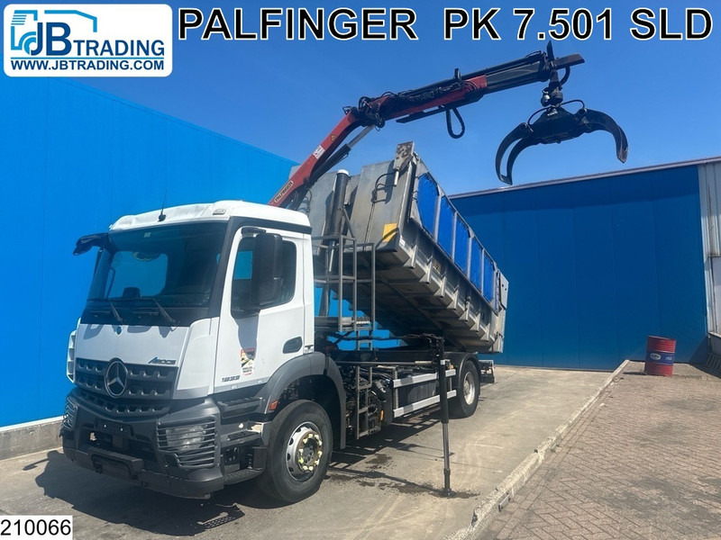 Mercedes-Benz Arocs 1833 EURO 6, Kipper, Palfinger - Kravas automašīna pašizgāzējs, Kravas auto ar manipulatoru: foto 1 Mercedes-Benz Arocs 1833 EURO 6, Kipper, Palfinger - Kravas automašīna pašizgāzējs, Kravas auto ar manipulatoru: foto 1