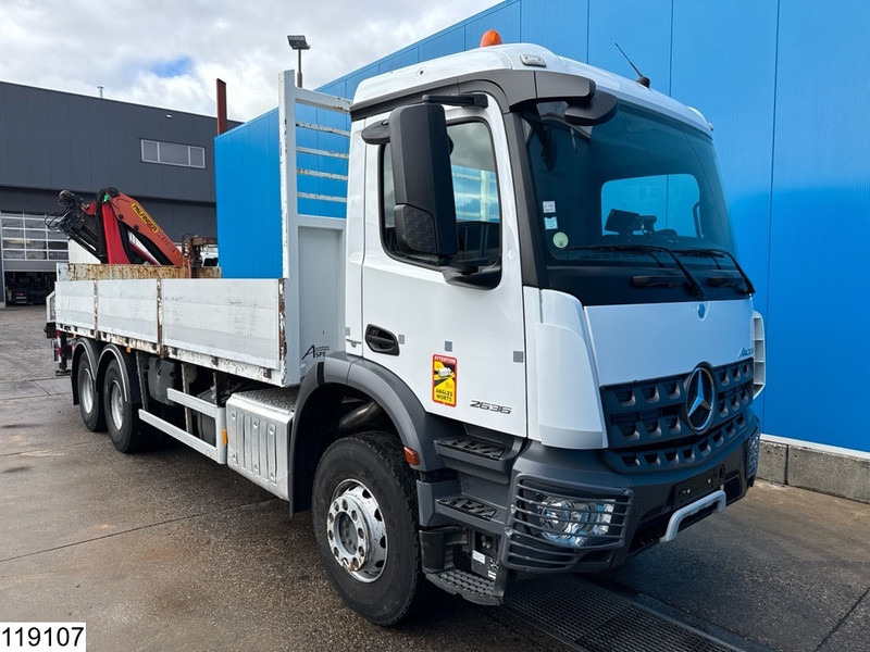 Mercedes-Benz Arocs 2636 6x4, EURO 6, Palfinger, Leaf suspension - Bortu kravas automašīna/ Platforma, Kravas auto ar manipulatoru: foto 3 Mercedes-Benz Arocs 2636 6x4, EURO 6, Palfinger, Leaf suspension - Bortu kravas automašīna/ Platforma, Kravas auto ar manipulatoru: foto 3