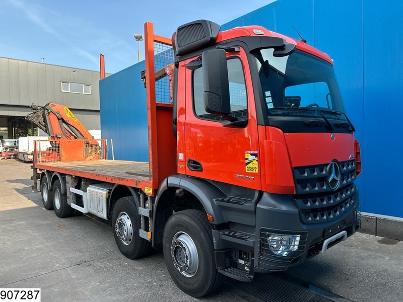 Mercedes-Benz Arocs 3240 8X4, EURO 6, Steel suspension, Palfinger - Bortu kravas automašīna/ Platforma, Kravas auto ar manipulatoru: foto 3 Mercedes-Benz Arocs 3240 8X4, EURO 6, Steel suspension, Palfinger - Bortu kravas automašīna/ Platforma, Kravas auto ar manipulatoru: foto 3