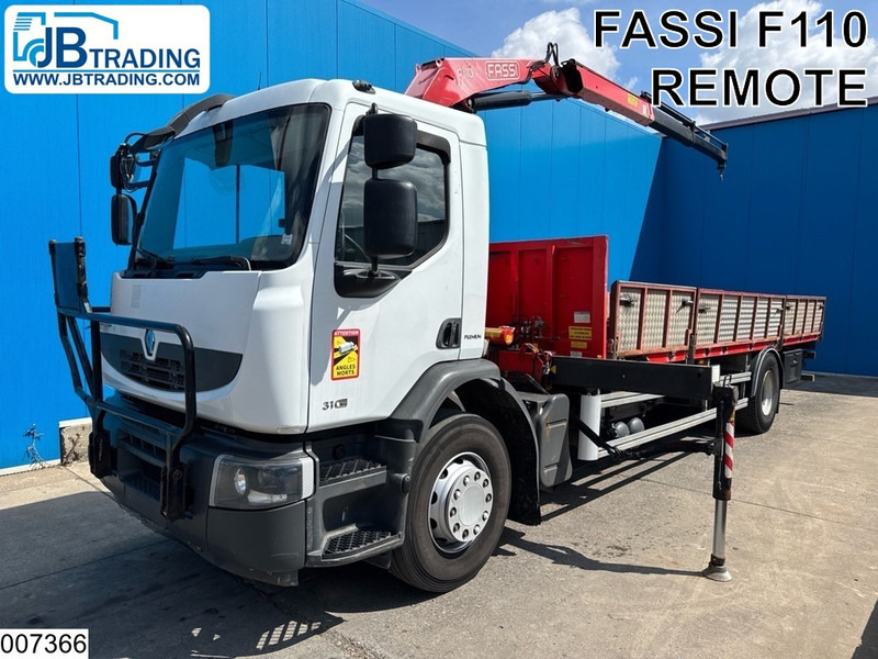 Renault Premium 310 Dxi EURO 5, Retarder, Fassi, Remote - Bortu kravas automašīna/ Platforma, Kravas auto ar manipulatoru: foto 1 Renault Premium 310 Dxi EURO 5, Retarder, Fassi, Remote - Bortu kravas automašīna/ Platforma, Kravas auto ar manipulatoru: foto 1