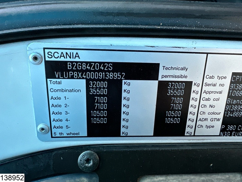 Kravas automašīna pašizgāzējs Scania P 380 8x4, Manual, Steel suspension: foto 7