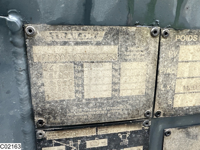 Puspiekabe cisterna Trailor Fuel 39919 Liter, 9 Compartments: foto 13