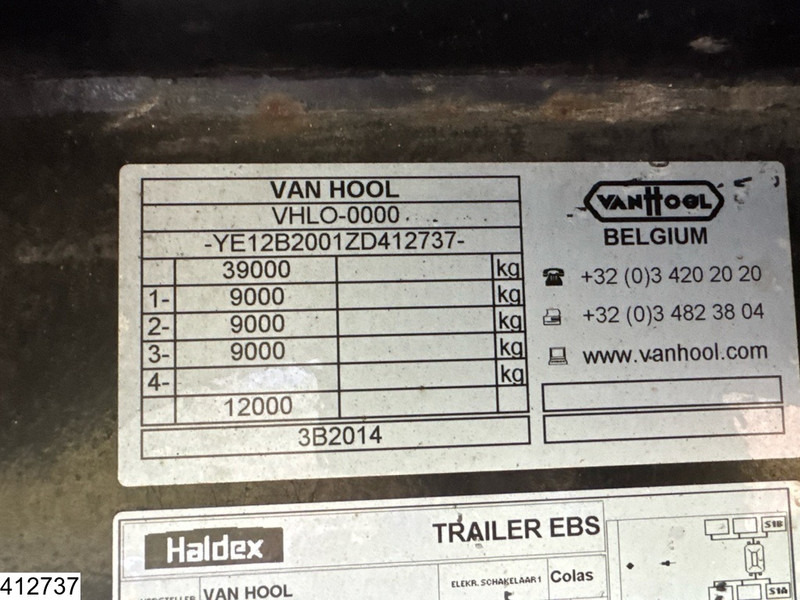 Van Hool gesloten bak - Puspiekabe slēgtā virsbūve: foto 4 Van Hool gesloten bak - Puspiekabe slēgtā virsbūve: foto 4