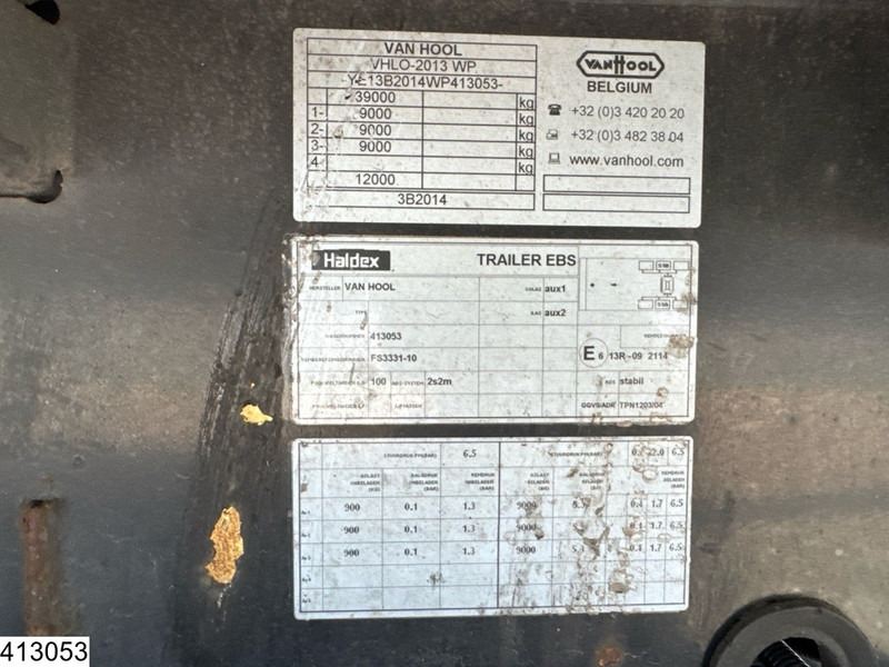 Van Hool gesloten bak - Puspiekabe slēgtā virsbūve: foto 4 Van Hool gesloten bak - Puspiekabe slēgtā virsbūve: foto 4