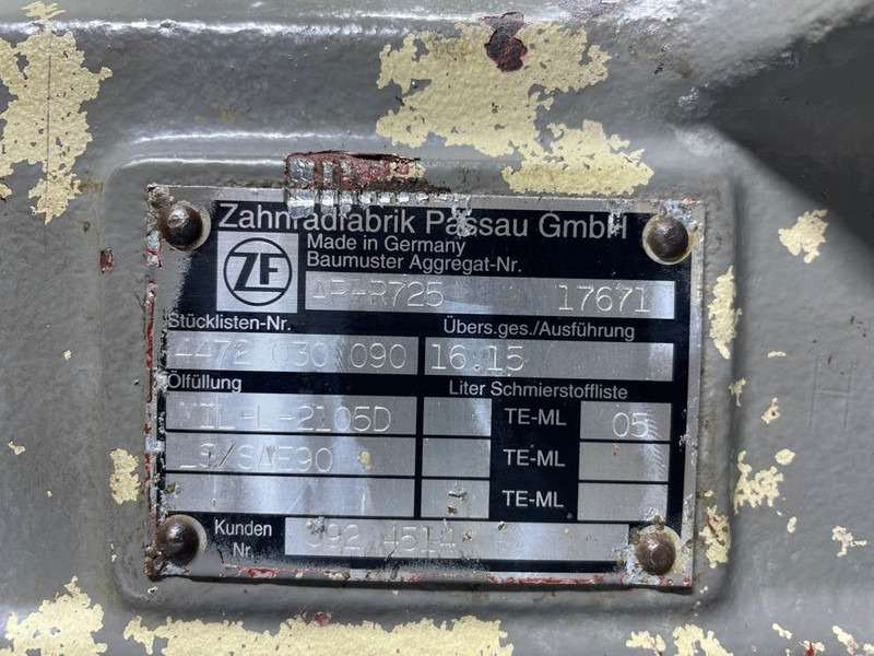 Asis un rezerves daļas - Celtniecības tehnika Atlas AR65-ZF AP-R725-4472030090-Axle/Achse/As: foto 7