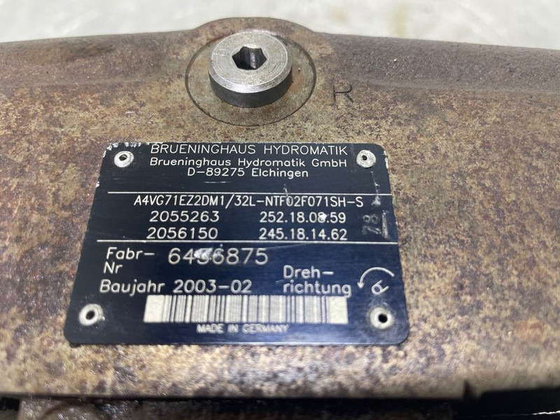 Brueninghaus Hydromatik A4VG71EZ2DM1/32L-Drive pump/Fahrpumpe/Rijpomp - Hidraulika - Celtniecības tehnika: foto 4 Brueninghaus Hydromatik A4VG71EZ2DM1/32L-Drive pump/Fahrpumpe/Rijpomp - Hidraulika - Celtniecības tehnika: foto 4