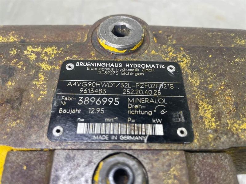 Brueninghaus Hydromatik A4VG90HWD1/32L-Drive pump/Fahrpumpe/Rijpomp - Hidraulika - Celtniecības tehnika: foto 4 Brueninghaus Hydromatik A4VG90HWD1/32L-Drive pump/Fahrpumpe/Rijpomp - Hidraulika - Celtniecības tehnika: foto 4