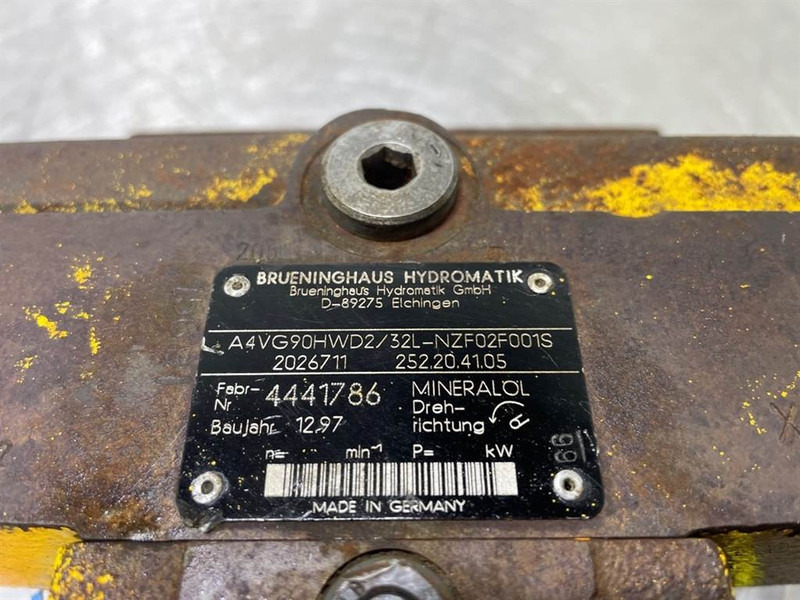Brueninghaus Hydromatik A4VG90HWD2/32L-Drive pump/Fahrpumpe/Rijpomp - Hidraulika - Celtniecības tehnika: foto 5 Brueninghaus Hydromatik A4VG90HWD2/32L-Drive pump/Fahrpumpe/Rijpomp - Hidraulika - Celtniecības tehnika: foto 5