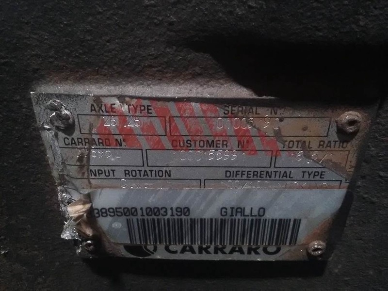 Carraro 26.28 - Kramer 880 - Axle/Achse/As - Asis un rezerves daļas - Celtniecības tehnika: foto 2 Carraro 26.28 - Kramer 880 - Axle/Achse/As - Asis un rezerves daļas - Celtniecības tehnika: foto 2