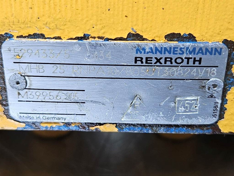 Hidraulika - Celtniecības tehnika Hydromatik A6VM107HA1T-Drive motor/Fahrmotor/Rijmotor: foto 6