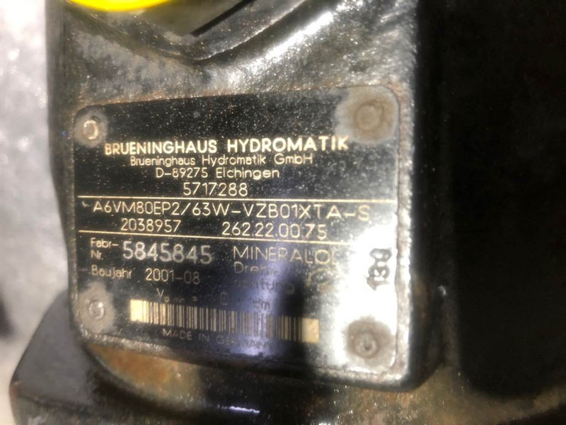 Hidraulika - Celtniecības tehnika Liebherr L544-Brueninghaus A6VM80EP2/63W-Drive motor: foto 7