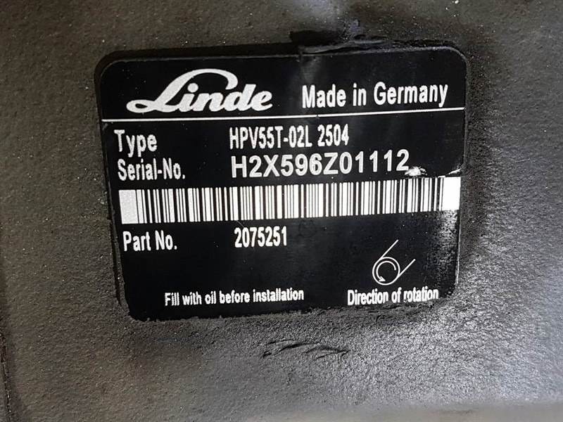 Linde HPV55-02L - Vögele - 2075251 -Drive pump/Fahrpumpe - Hidraulika: foto 2 Linde HPV55-02L - Vögele - 2075251 -Drive pump/Fahrpumpe - Hidraulika: foto 2