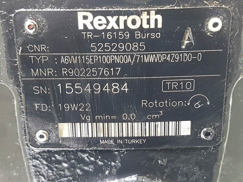 Manitou MLT630/730-Rexroth A6VM115EP100PN00A-Drive motor - Hidraulika - Celtniecības tehnika: foto 4 Manitou MLT630/730-Rexroth A6VM115EP100PN00A-Drive motor - Hidraulika - Celtniecības tehnika: foto 4