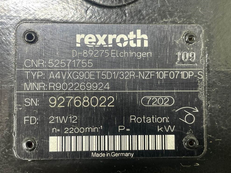 Hidraulika - Celtniecības tehnika Manitou MLT635/741/940-52571755-Drive pump/Fahrpumpe: foto 6 Hidraulika - Celtniecības tehnika Manitou MLT635/741/940-52571755-Drive pump/Fahrpumpe: foto 6