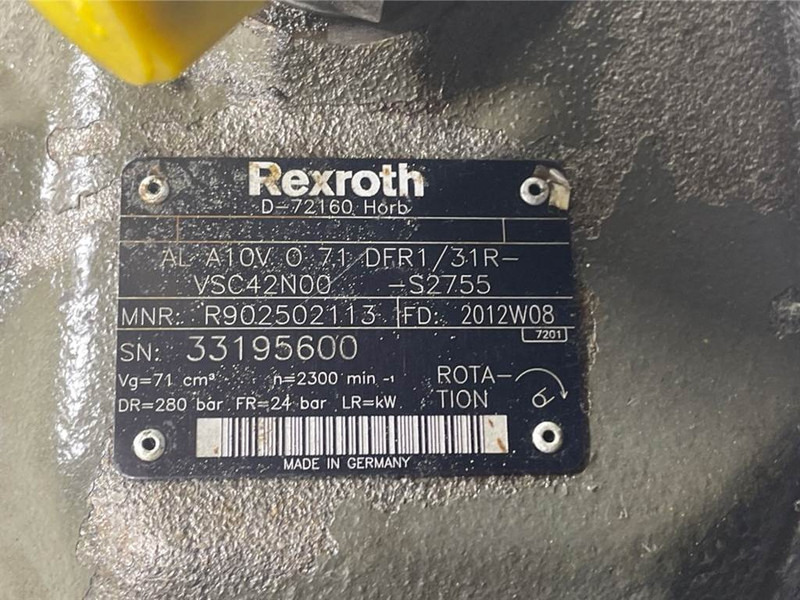 New Holland W110C-Rexroth A10VO71DFR1/31R-Load sensing pump - Hidraulika - Celtniecības tehnika: foto 5 New Holland W110C-Rexroth A10VO71DFR1/31R-Load sensing pump - Hidraulika - Celtniecības tehnika: foto 5
