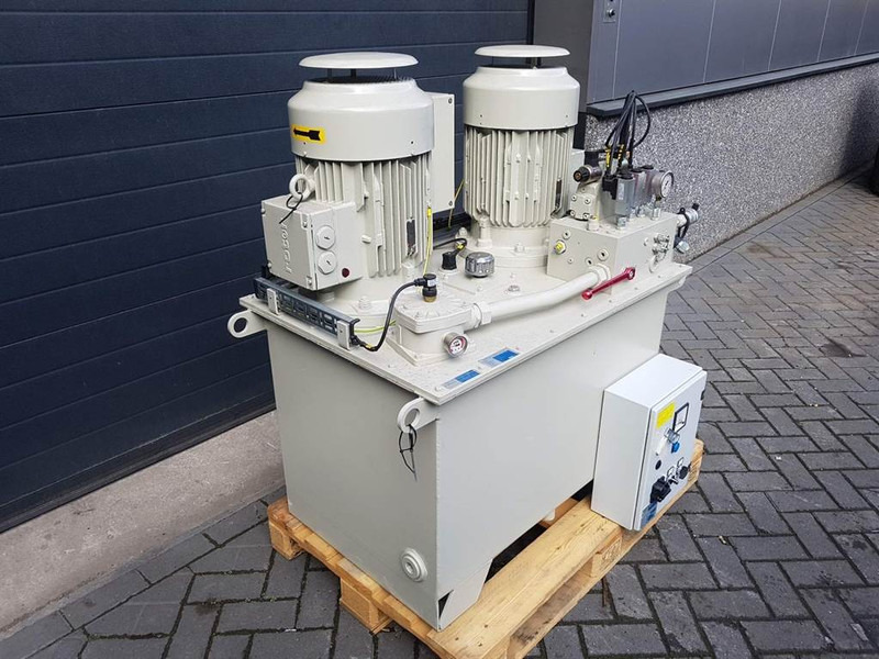 Hidraulika - Celtniecības tehnika Parker 26kW (2x 13kW)-Hydraulic unit/Hydraulik aggregate: foto 6